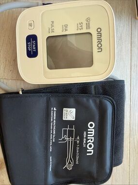 OMRON White and Black Upper-Arm Blood Pressure Monitor